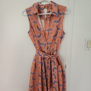 Pink Zebra Dress Size Small